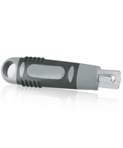 Retractable cutter softgrip grey