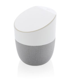 Home speaker with wireless charger white