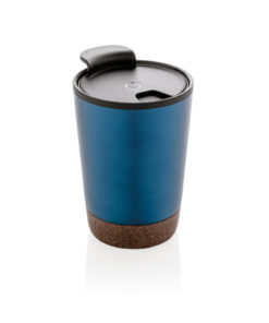 Cork coffee tumbler blue P432.775