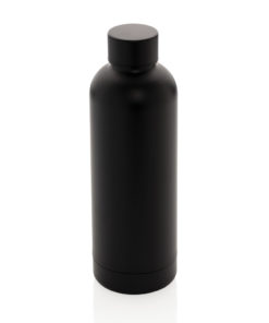 Impact stainless steel double wall vacuum bottle black P436.371