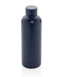 Impact stainless steel double wall vacuum bottle blue P436.375