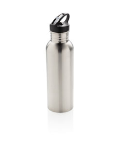 Deluxe stainless steel activity bottle silver P436.422