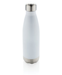 Vacuum insulated stainless steel bottle white P436.493