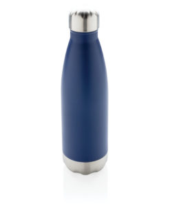 Vacuum insulated stainless steel bottle blue P436.495