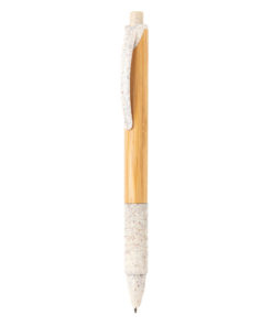 Bamboo & wheat straw pen white P610.533