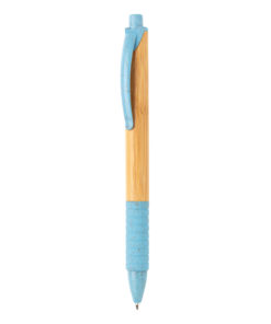 Bamboo & wheat straw pen blue P610.535
