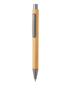 Slim design bamboo pen brown