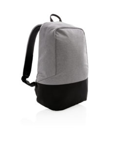 Standard RFID anti theft backpack PVC free grey