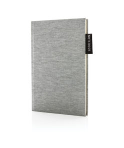 Deluxe A5 jersey notebook grey P772.032