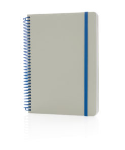 Deluxe A5 notebook with spiral ring blue