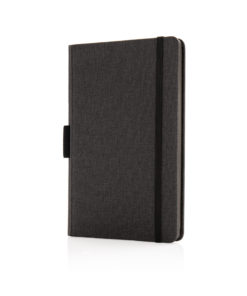 Deluxe A5 notebook with pen holder black P772.851