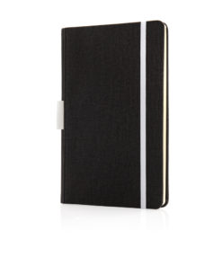 Deluxe A5 notebook with pen holder white P772.853