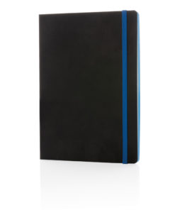 Deluxe A5 flexible softcover notebook coloured edge blue P773.005