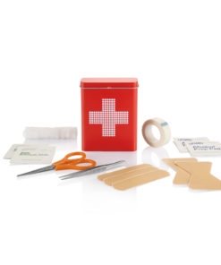 First aid tin box red P265.034