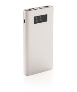 10.000 mAh powerbank with quick charge grey P324.944