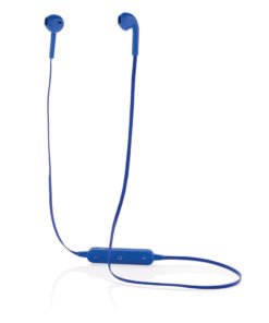 Wireless earbuds in pouch blue P326.565