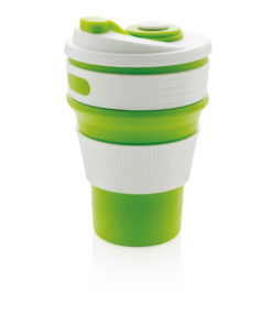 Foldable silicone cup green P432.607