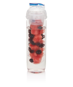 Water bottle with infuser blue P436.815