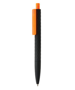 X3 black smooth touch pen orange
