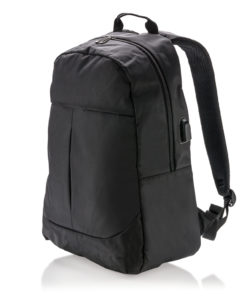 Power USB laptop backpack black P732.061
