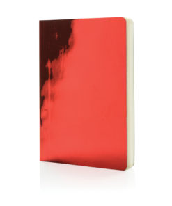 A5 Deluxe metallic notebook red P773.054