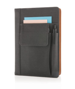 Notebook with phone pocket black P773.071