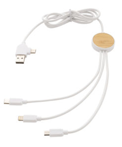 Ontario 1.2 metre 6-in-1 charging cable white P302.413