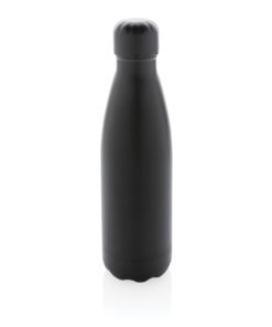 Solid colour vacuum stainless steel bottle black P436.461