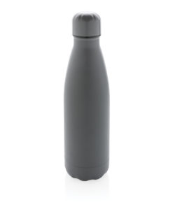 Solid colour vacuum stainless steel bottle grey P436.462
