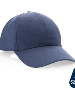 Impact 6 panel 190gr Recycled cotton cap with AWARE™ tracer navy P453.329