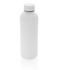 Impact stainless steel double wall vacuum bottle white P436.373
