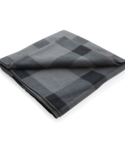 Soft plaid fleece blanket anthracite P459.052