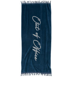 Logotrade Out of office beach towel Navy