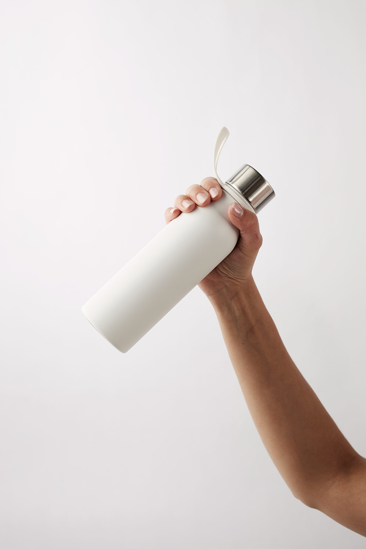 Logotrade reklaamkingitused Lean Thermos Bottle - White White