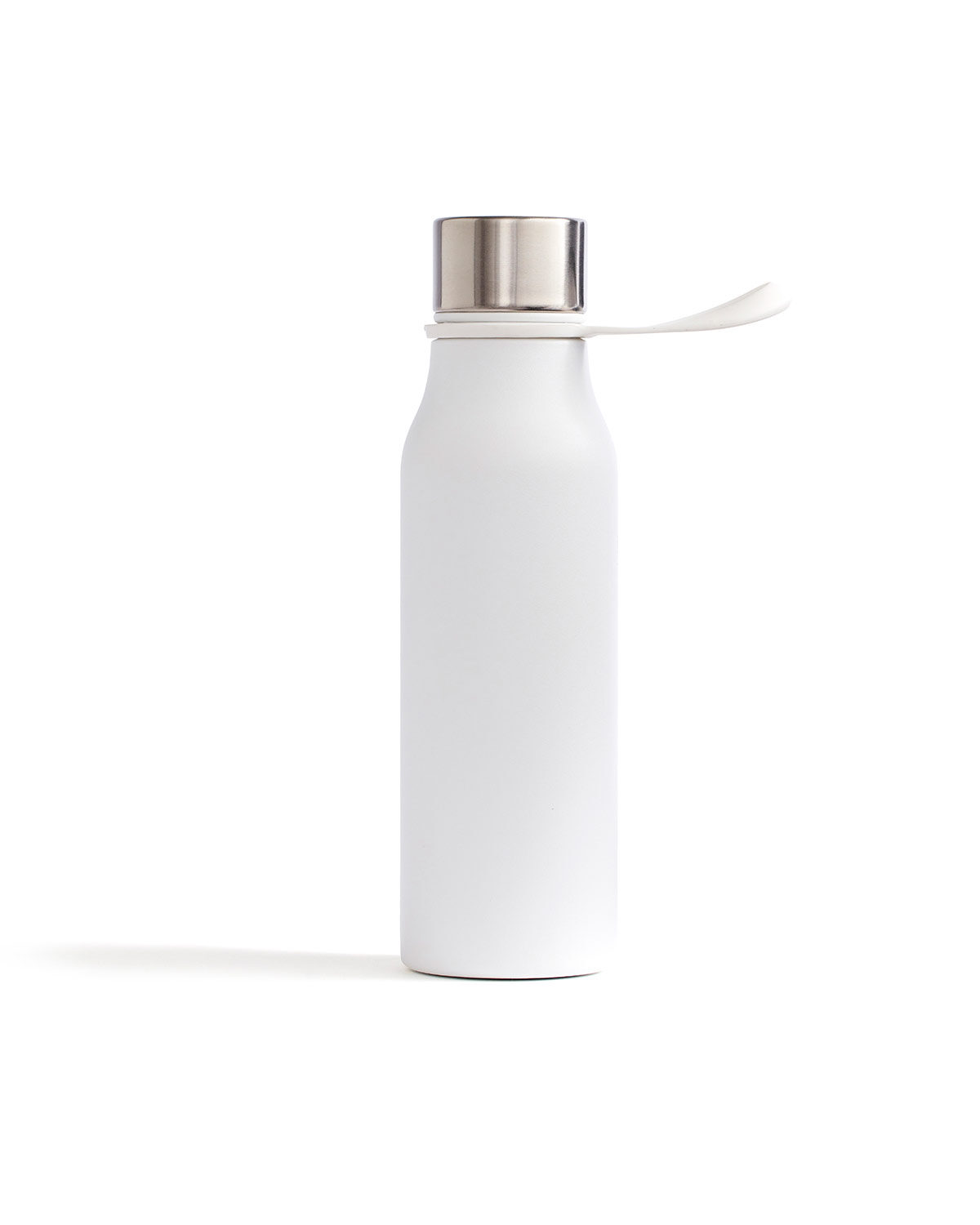 Logotrade Lean Thermos Bottle - White White