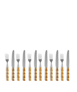 Logotrade Bamboo cutlery set
