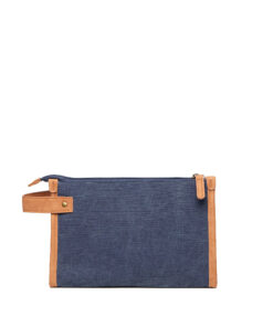 Logotrade Bosler cosmetic bag GRS recycled canvas Navy