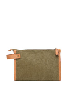 Logotrade Bosler cosmetic bag GRS recycled canvas Green
