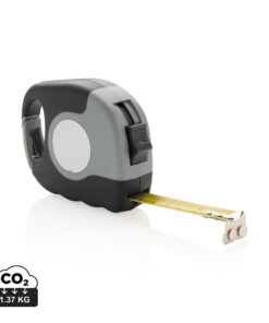 Measuring tape with carabiner grey