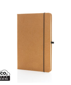 Recycled leather hardcover notebook A5 brown P774.209