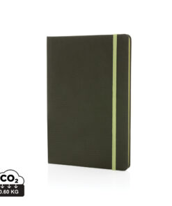 GRS certified RPET A5 notebook green